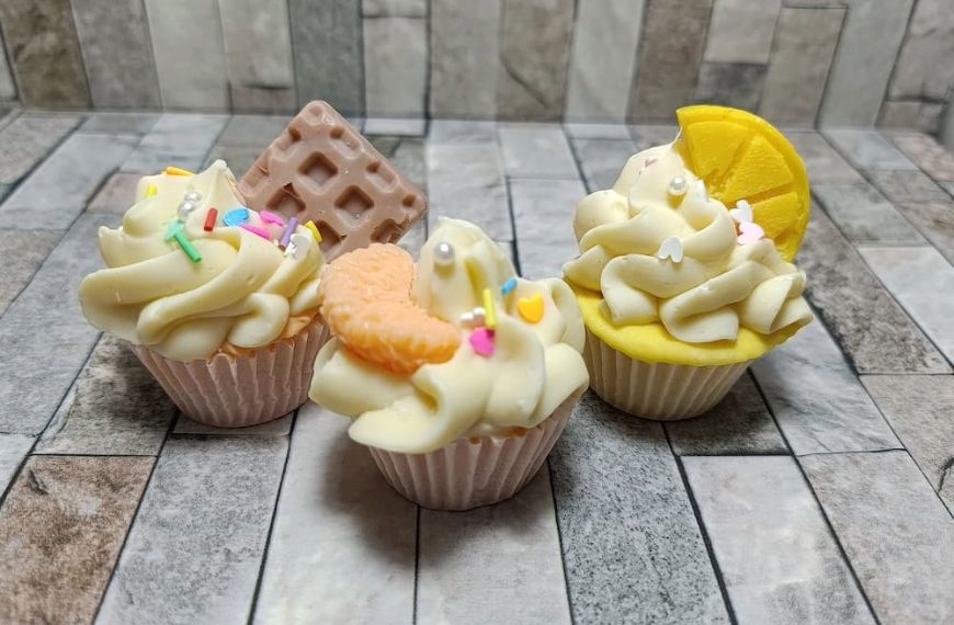 foto de jabón cupcake