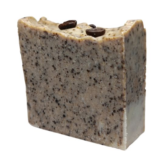 Jabón de aceite de oliva con café natural